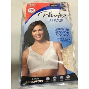 Playtex Women's Wirefree Ultimate Shoulder Comfort Bra Beige Size 44DD NWT